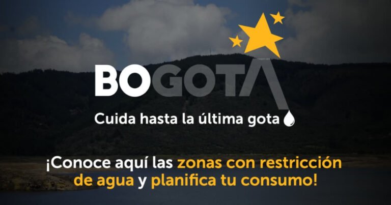 Racionamiento de agua en Bogotá